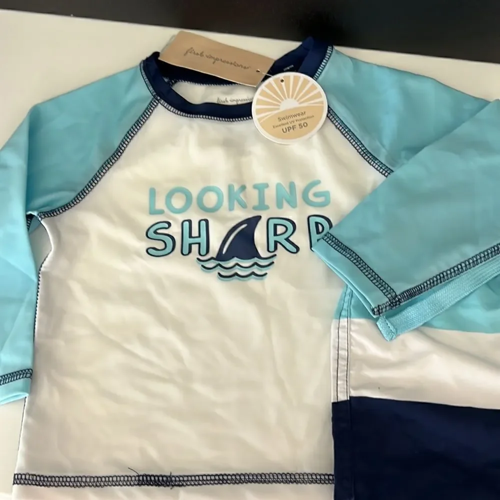 Toddler Swimsuit and Rashguard NWT